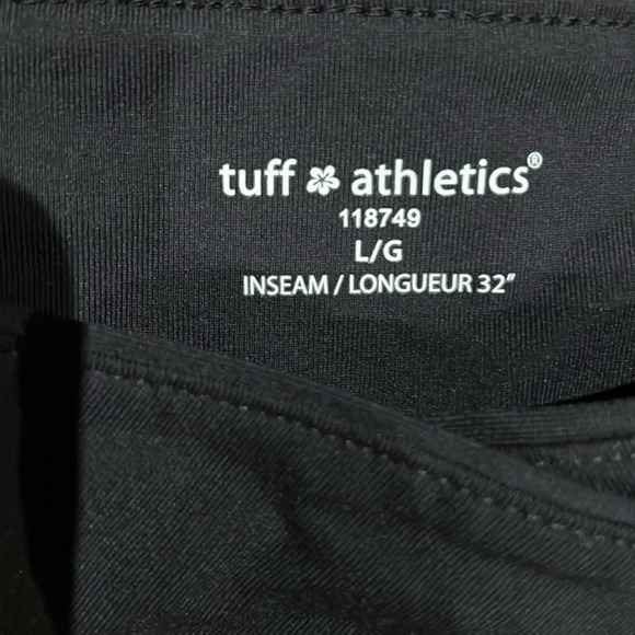 Tuff athletics black slightly flare low rise bootcut yoga pants Sz L - Picture 4 of 14